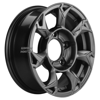 Khomen Wheels 5.5x15/5x139.7 ET5 D98.5 KHW1505 (Lada NIVA 4x4) Gray
